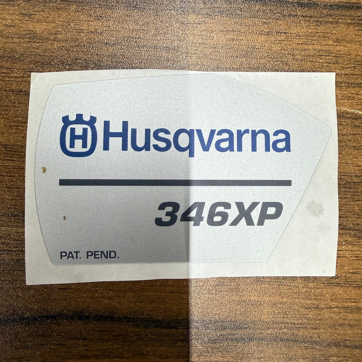 346xp NE OEM Husqvarna recoil decal