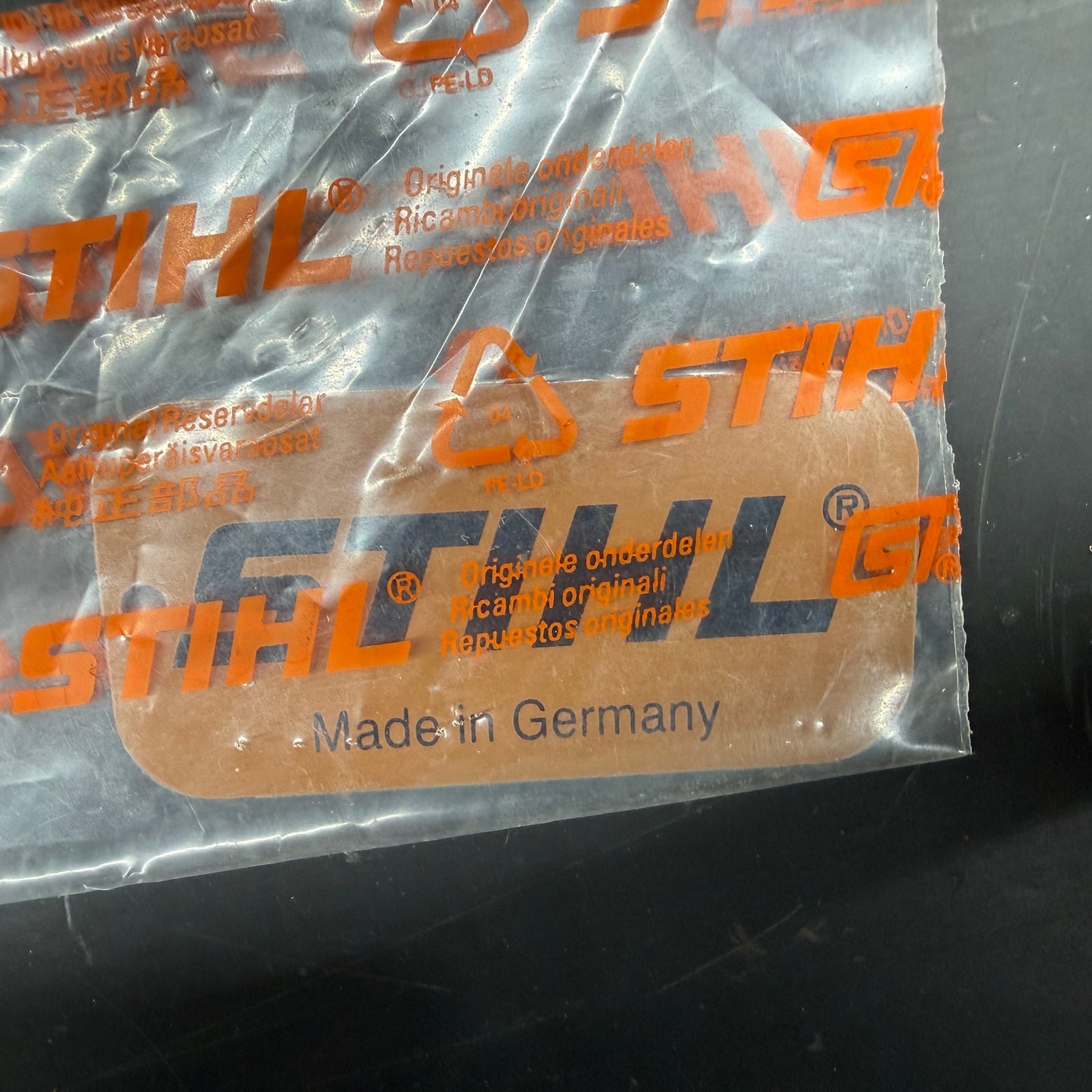 OEM Metal Stihl Made in Germany Recoil Badge Series 2 new in bag