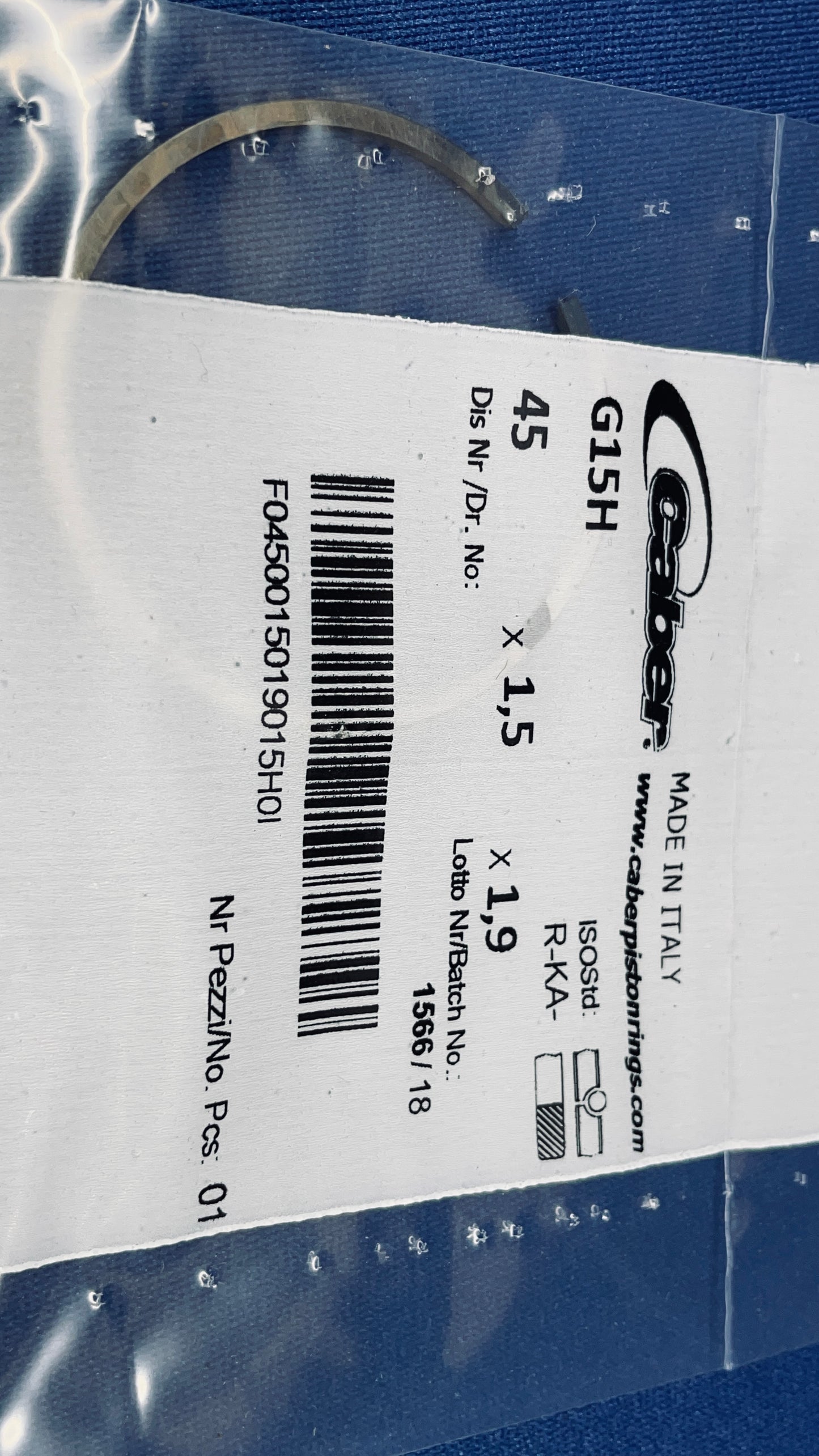 OEM 1.5mm CABER Piston Ring many sizes