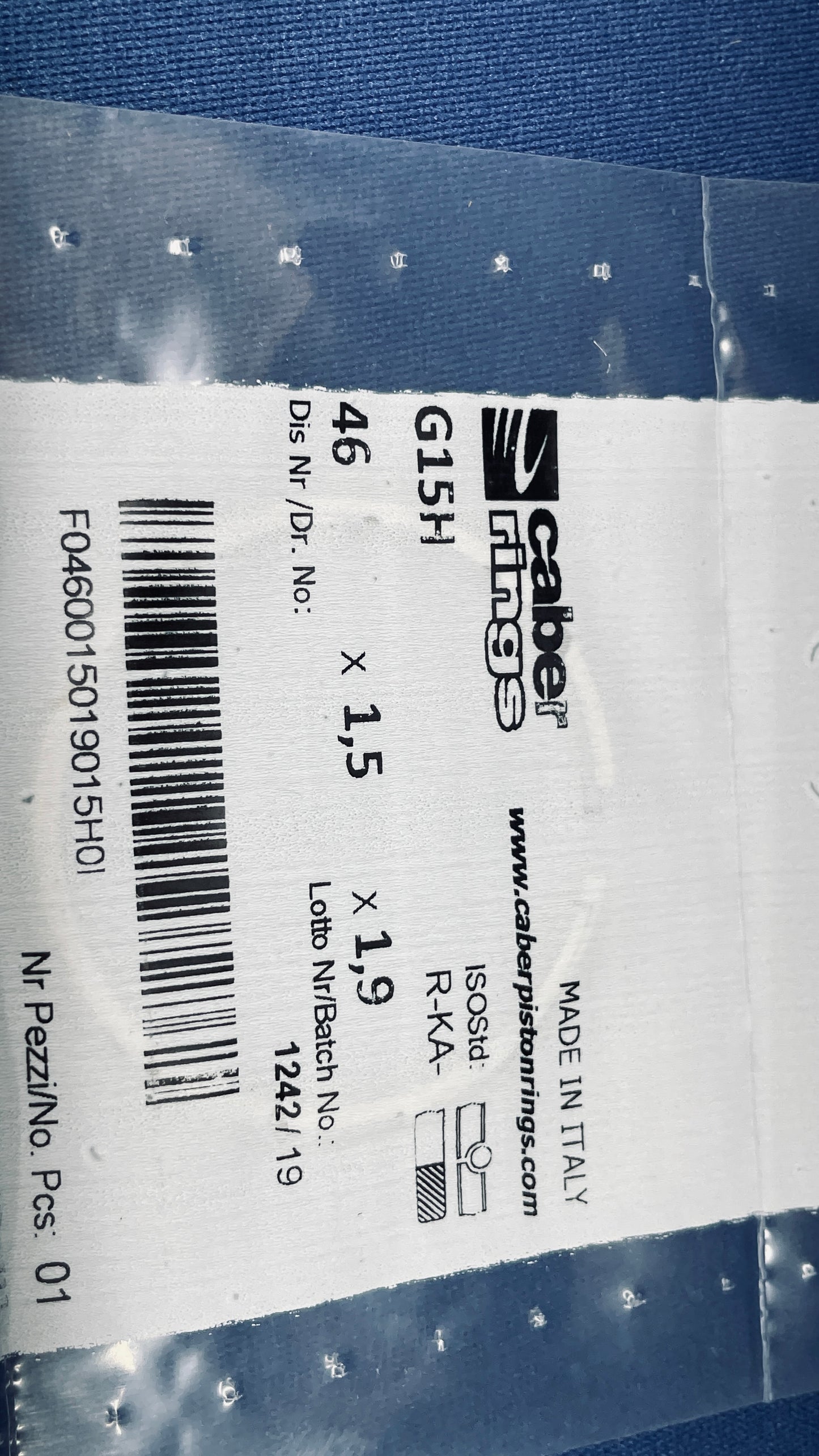 OEM 1.5mm CABER Piston Ring many sizes