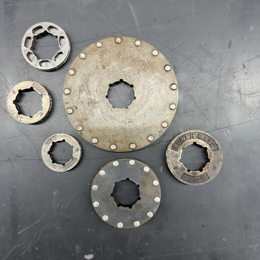 sprocket rims - all pitches, pin counts, spline sizes