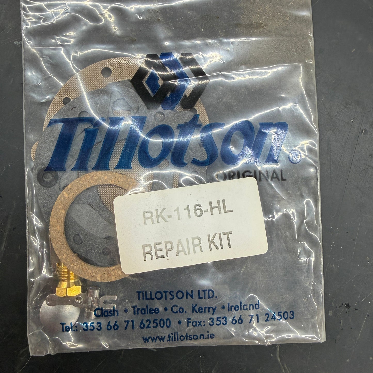 OEM TILLOTSON RK-116-HL Carburetor repair kit, carb kit