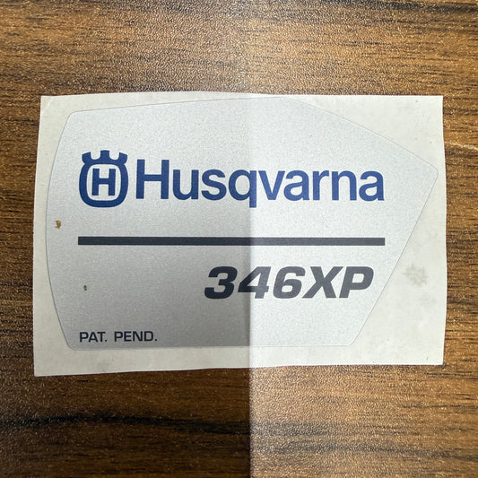 346xp NE OEM Husqvarna recoil decal