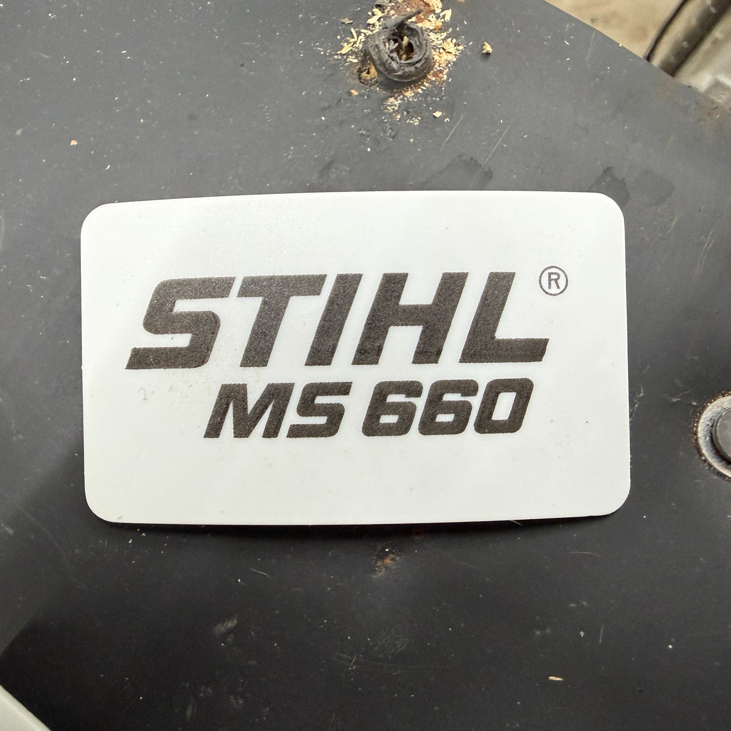 MS660 Stihl OEM Top Cover Badge