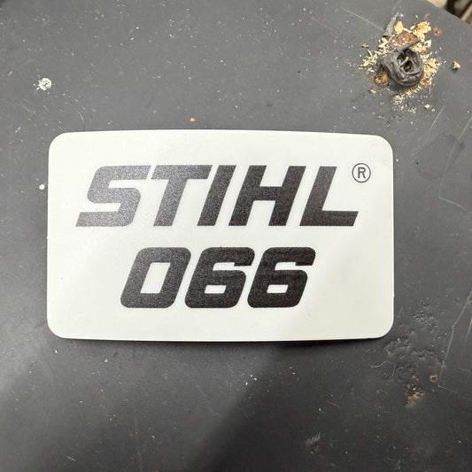 066 Stihl OEM Top Cover Badge