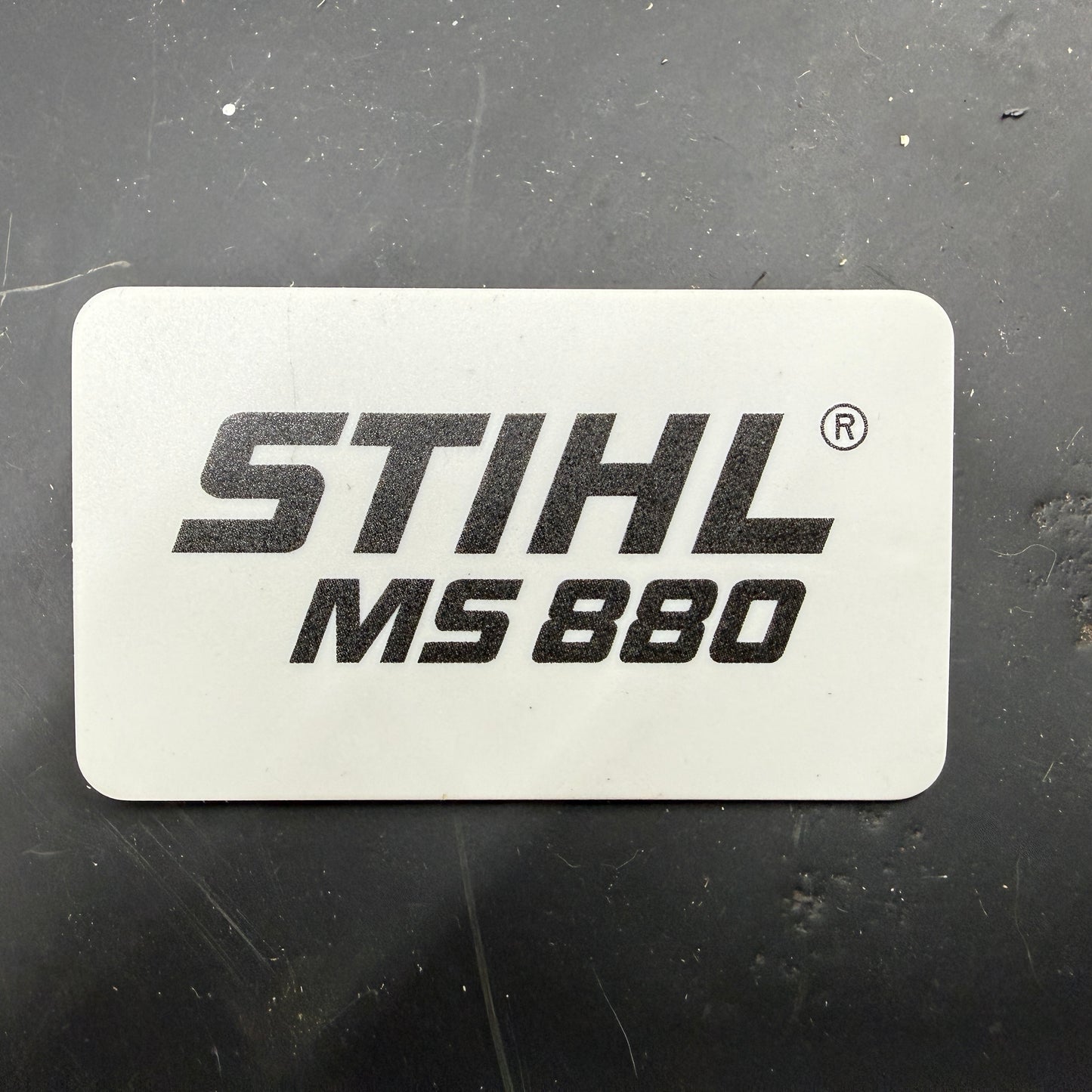 MS880 Stihl OEM Top Cover Badge