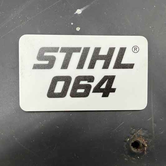 064 Stihl OEM Top Cover Badge