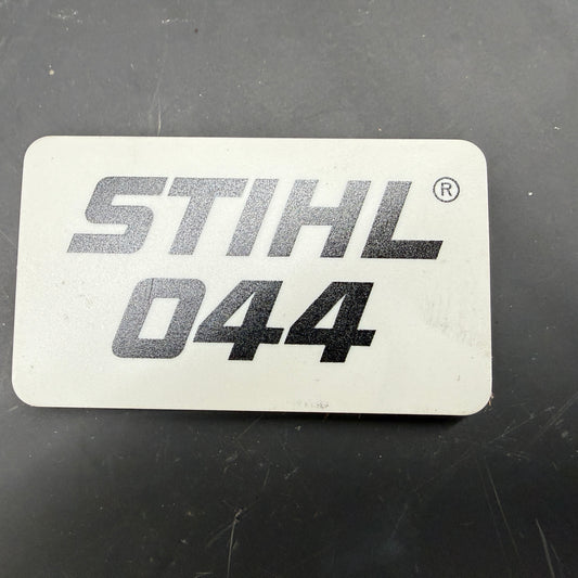 044 Stihl OEM Top Cover Badge