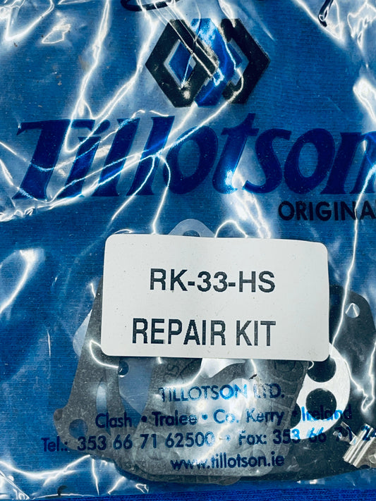OEM Tillotson RK-33-HS Carburetor Rebuild Kit