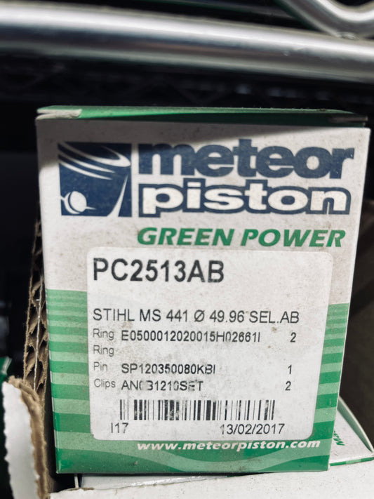 Stihl MS441 Meteor piston kit PC2513AB. 49.96mm